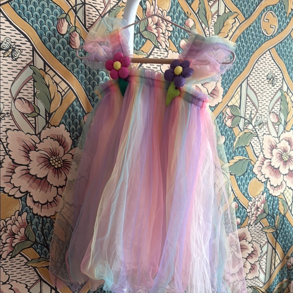 Tulle Dress with Florals